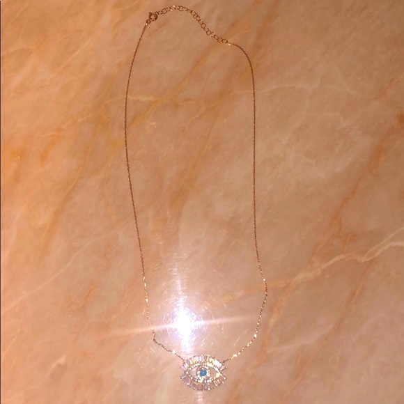 🧿👁🦋 Baguette “MYKONOS” evil Eye necklace 📿 - Picture 4 of 6